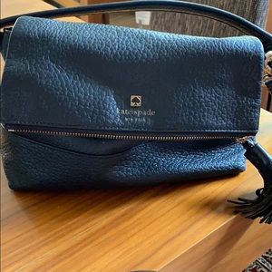 Black leather Kate spade purse